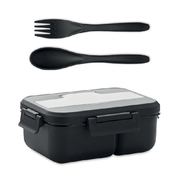 Lunch box ze sztućcami z PP MAKAN